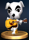 The K.K. Slider trophy in Brawl.