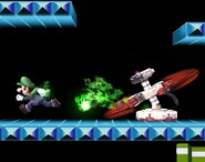 Arm Rotor reflecting Luigi's Fireball