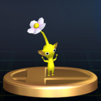 Yellow Pikmin - Brawl Trophy.png