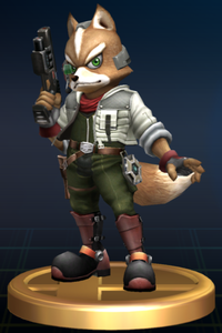 Fox - Brawl Trophy.png