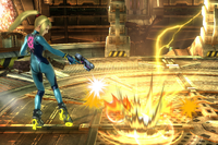 SSB4 - ZSSamus Slant Paralyzer.png
