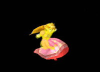 Peach Back Aerial Hitbox Melee.gif