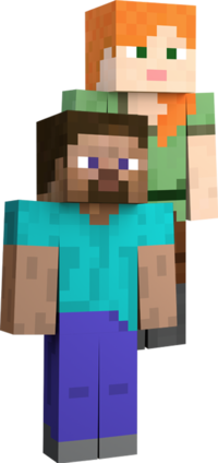 steve and alex minecraft