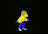 Falco Down Smash Hitbox Melee.gif