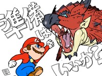 Mario and Rathalos artwork.jpg